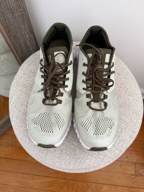 Cloud X On Running Cloud Men’s Running Shoes Light Olive/Olive Size 9.5